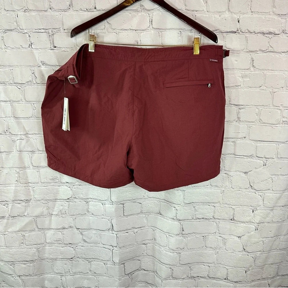 calvin Klein swimwear men's swim trunks sz XXL 2X NWT maroon burgundy - Picture 2 of 9